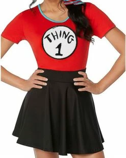 Adult Thing 1 And Thing 2 Costume Kit - Dr. Seuss -Spook & Style Shop 01532308 c