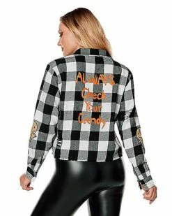 Adult Flannel Shirt - Trick 'r Treat -Spook & Style Shop 01532589 c