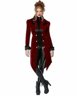 Adult Burgundy Vampire Jacket