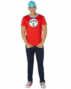 Adult Thing 1 And Thing 2 Costume Kit – Dr. Seuss 5 Adult Thing 1 And Thing 2 Costume Kit – Dr. Seuss -Spook & Style Shop 01542539 c
