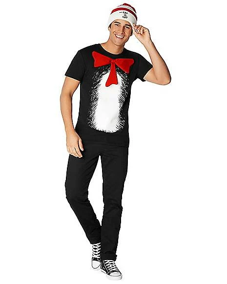 Adult Cat In The Hat Costume Kit - Dr. Seuss 1 Adult Cat In The Hat Costume Kit - Dr. Seuss