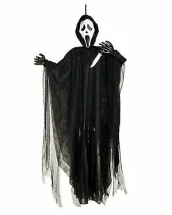 5 Ft Light-Up Ghost Face Hanging Prop - Decorations