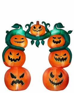 9 Ft Light-Up Jack-O'-Lantern Archway Inflatable Decoration -Spook & Style Shop 01547413 c