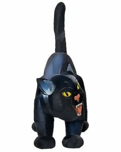 4 Ft Light-Up Scary Cat Inflatable - Decorations -Spook & Style Shop 01547488 e