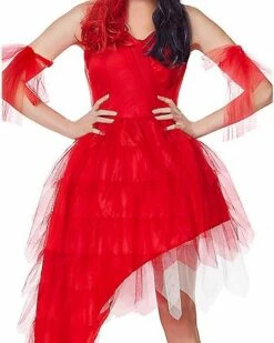 Adult Harley Quinn Red Dress - The Suicide Squad -Spook & Style Shop 01549518 c