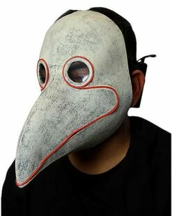 Light-Up LED Plague Doctor Half Mask -Spook & Style Shop 01550466 c