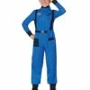 Kids Blue Astronaut Jumpsuit - NASA