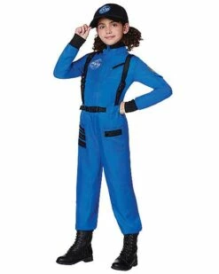 Kids Blue Astronaut Jumpsuit - NASA -Spook & Style Shop 01551589 d
