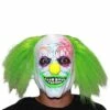 Neon Green Hair Clown Full Mask