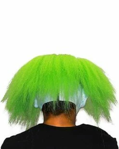 Neon Green Hair Clown Full Mask -Spook & Style Shop 01551944 c