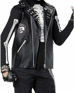 Kids Dark Rebel Punk Skeleton Costume -Spook & Style Shop 01552132 c