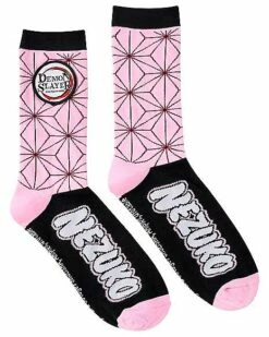 Nezuko Kamado Crew Socks - Demon Slayer