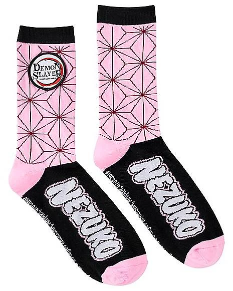 Nezuko Kamado Crew Socks - Demon Slayer 1 Nezuko Kamado Crew Socks - Demon Slayer