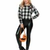 Adult Plus Size Flannel Shirt - Trick 'r Treat