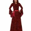 Kids Red Hooded Dress