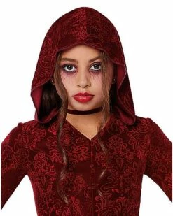 Kids Red Hooded Dress -Spook & Style Shop 01558410 c