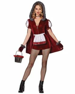 Adult Runaway Red Riding Hood Romper Costume