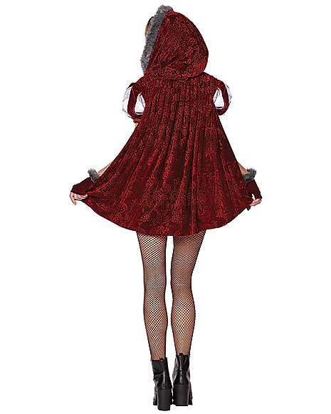 Adult Runaway Red Riding Hood Romper Costume 2 Adult Runaway Red Riding Hood Romper Costume - Image 2