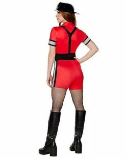 Adult Firefighter Romper Costume -Spook & Style Shop 01564152 b