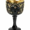 Gothic Noir Skull Goblet