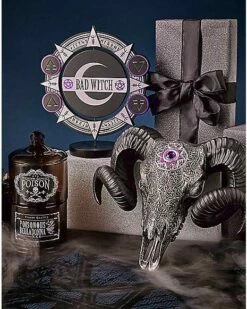 Spinning Bad Witch Good Witch Tabletop Sign -Spook & Style Shop 01564756 d