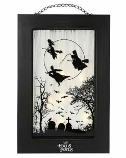 Sanderson Sisters Light-Up Hanging Window Sign - Hocus Pocus