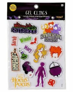 Hocus Pocus Gel Window Clings - Disney -Spook & Style Shop 01567478 d