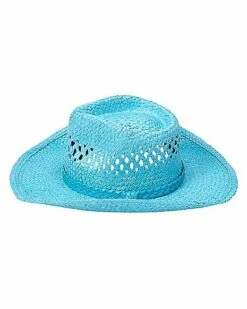 Blue Straw Cowboy Hat -Spook & Style Shop 01573013 g