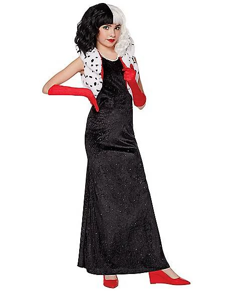 Kids Cruella Costume - Disney Cruella 1 Kids Cruella Costume - Disney Cruella