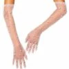 Royal Faux Pearl Sheer Gloves