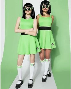 Kids Buttercup Dress Costume - The Powerpuff Girls -Spook & Style Shop 01580901 c
