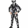 Kids Punk Skeleton Suit Costume