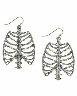 Skeleton Rib Cage Earrings