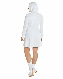 Adult White Long Sleeve Dress -Spook & Style Shop 01586270 d