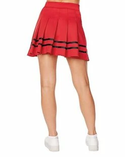 Red Cheerleader Skirt -Spook & Style Shop 01586320 b