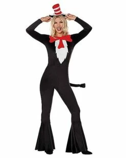 Adult Cat In The Hat Bell Bottom Costume - Dr. Seuss