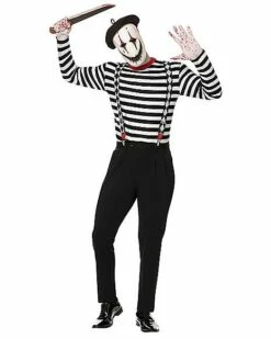 Adult Creepy Mime Costume