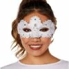 Angel White Lace Eye Half Mask