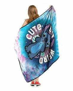 Cute But Weird Stitch Fleece Blanket - Lilo & Stitch -Spook & Style Shop 01594142 c