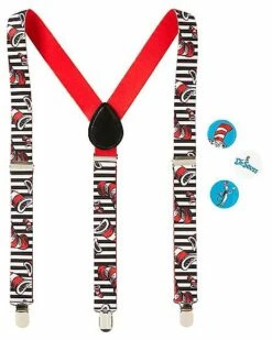Cat In The Hat Suspenders - Dr. Seuss