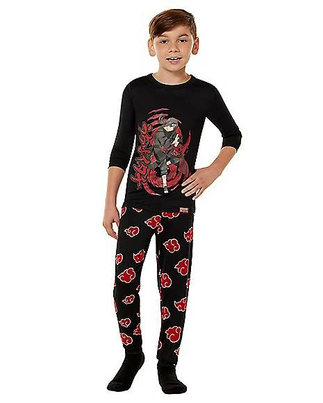 Kids Itachi Akatsuki Pajama Set - Naruto Shippuden 1 Kids Itachi Akatsuki Pajama Set - Naruto Shippuden