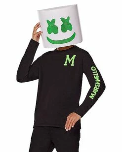 Kids Glow In The Dark Marshmello Costume Kit -Spook & Style Shop 01597269 c
