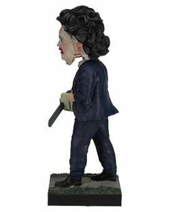 Leatherface Pretty Woman Mask Bobblehead Statue - The Texas Chainsaw M -Spook & Style Shop 01600295 c