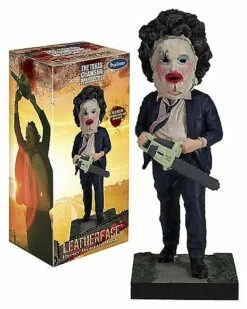Leatherface Pretty Woman Mask Bobblehead Statue - The Texas Chainsaw M -Spook & Style Shop 01600295 g