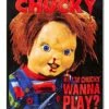 Hi, I'm Chucky Wanna Play Chucky Fleece Blanket