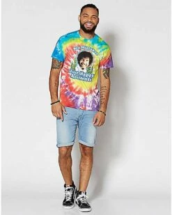 Happy Accidents Tie Dye Bob Ross T Shirt -Spook & Style Shop 03211547 c