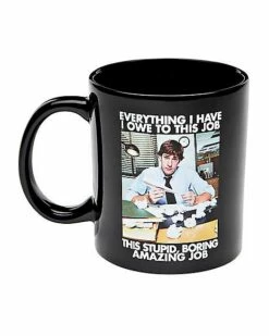 Stupid Boring Amazing Job Jim Coffee Mug 20 Oz. - The Office
