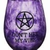 Don't Hex My Vibe Stemless Wine Glass - 22 Oz.