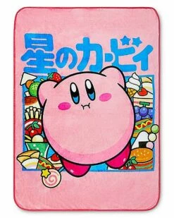 Kirby Food Fleece Blanket