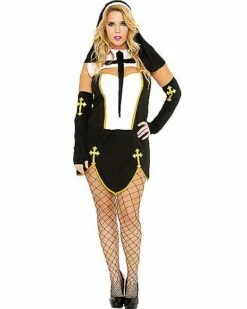 Adult Bad Habit Nun Costume -Spook & Style Shop 07260102 a